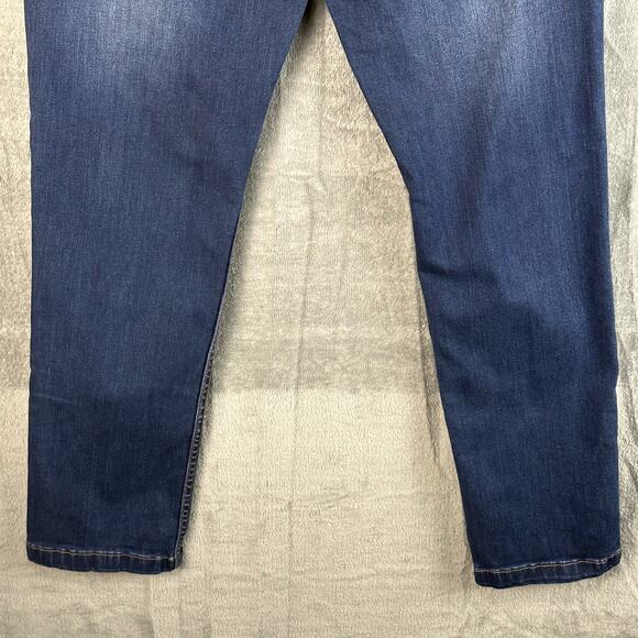 Mugsy Jeans Men 31X30 Blue Dark Wash Hamms Straight Whisker Stretch FLX3HM Denim - Picture 5 of 14